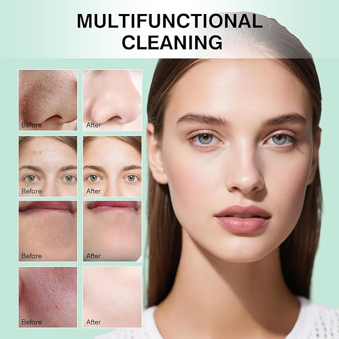 Blackhead Remover, 60pcs Nose Strips Blackhead Remover, Nose Plant Pore Strips, Deep Cleansing Peel off Mask, Amazonian White Clay 1.41oz/40g