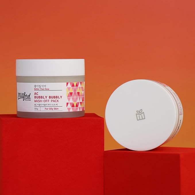 AC Bubbly Bubbly Wash-Off Pack 125g/4.4Oz, Kaolin, Deep Cleansing, Acne Prone Skin, Bubble Wash, Exfoliating, Bubble Mask, Removing Sebum and Dead Skins, Instant Bubbles Pop up