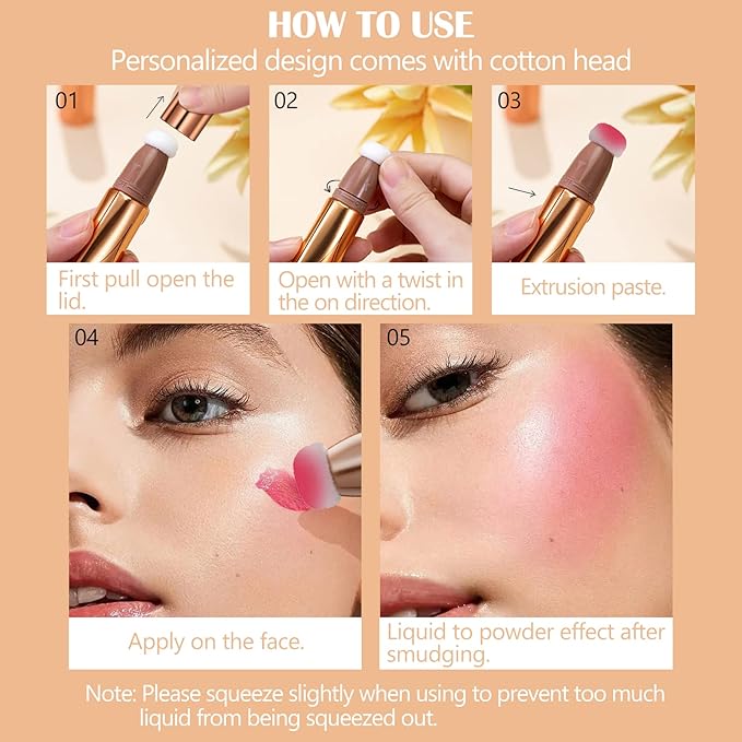 DAGEDA Blush Beauty Women Wand, Matte Liquid Cheek 0. (#07) 53oz