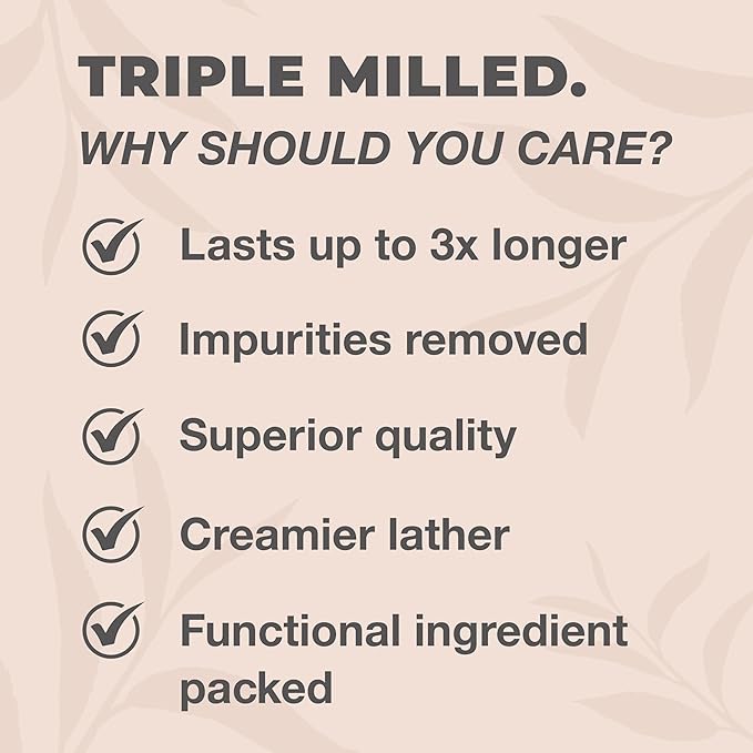 One With Nature Dead Sea Salt Soap 7oz 3-Pack – Purifying and Exfoliating Soap Bar with Dead Sea Minerals for Face & Body, for Men & Women