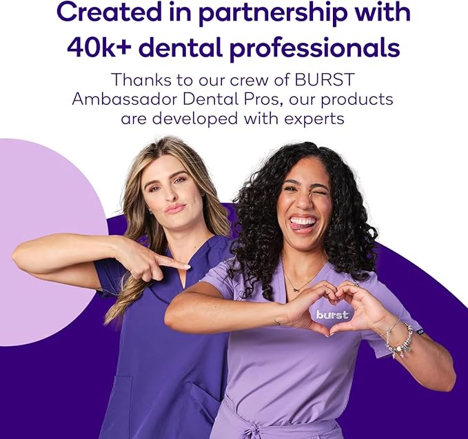 BURST Pro Sonic Electric Toothbrush Genuine Replacement Heads (White/3 Pack) | Soft Bristles for Deep Clean, Stain & Plaque Removal