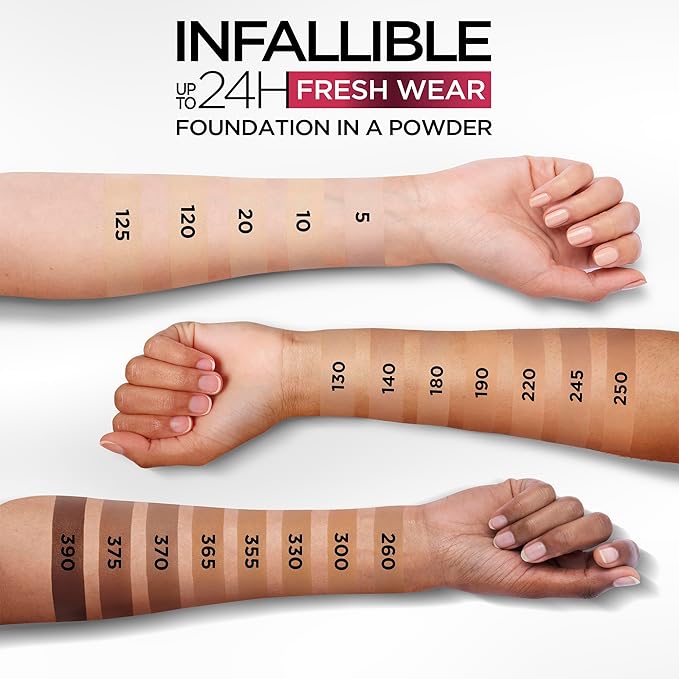 L'Oreal Paris Makeup Infallible Fresh Wear Foundation in Sand, . 0.31 oz