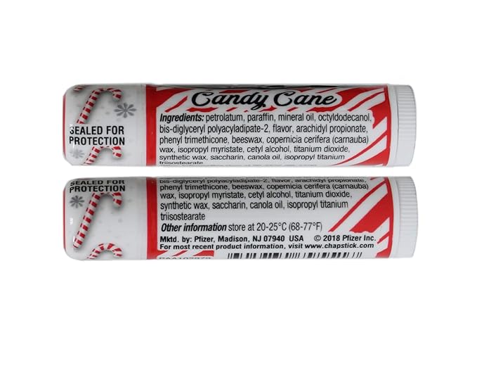 ChapStick Limited Edition Candy Cane, 12CT REFILL .15OZ