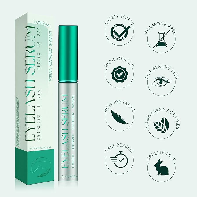 Lash Growth: Strengthen and thicken lashes with TUDPA's serum, 0.1 Fl. Oz (3 mL) (Green)