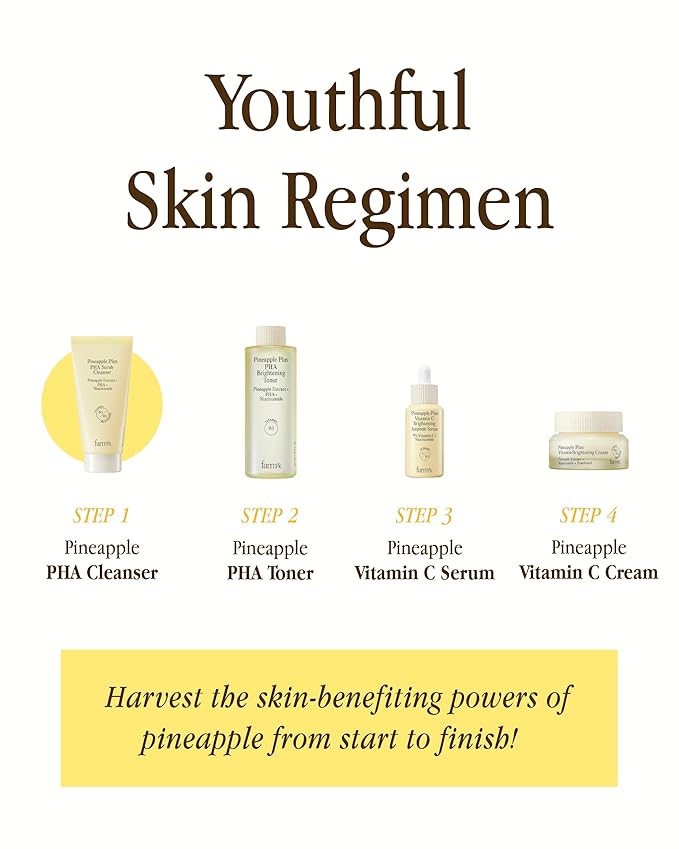 Farm Rx Pineapple Plus PHA Scrub Cleanser (6.7fl oz) - Gently Exfoliating Face Wash for Smooth, Bright Skin. Korean Skin Care. PHA, Niacinamide, Panthenol.