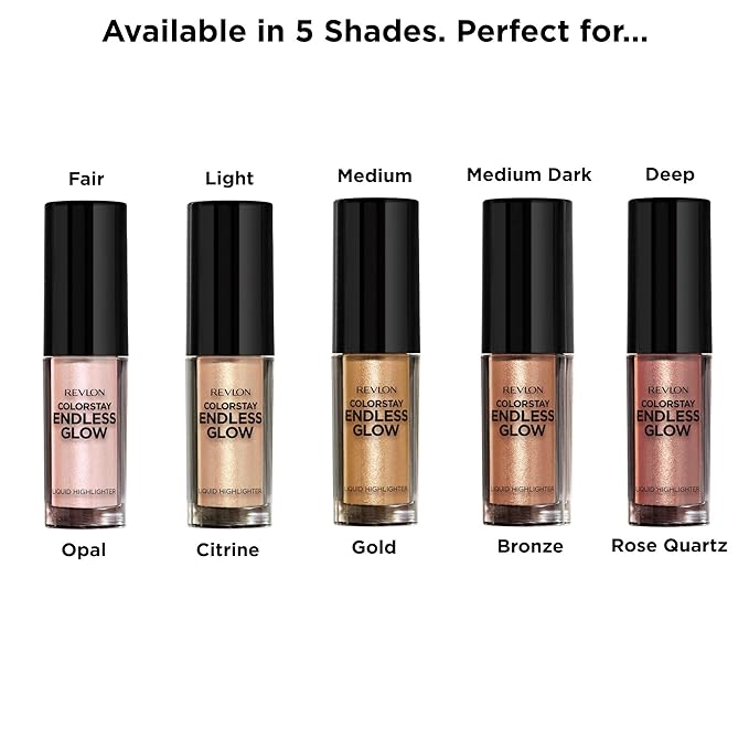 Revlon Colorstay Endless Glow Liquid Highlighter, Topaz, 0.3 Ounce