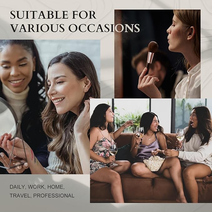 Color Nymph Makeup Kit for Women, All In One Notebook Makeup Palette Set With Mirror for Girls Includes 24 C Eyeshadow Palette,Lipgloss,Face Powder,Blushes (Orange)