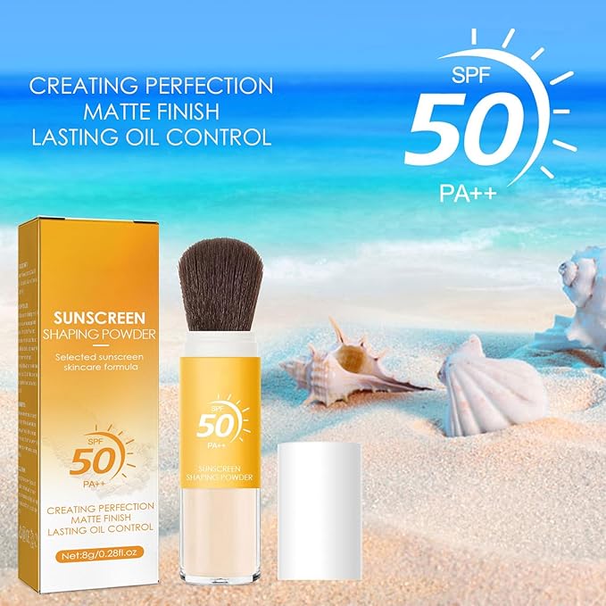 Mineral Sunscreen Setting Powder, Mineral Brush Powder, SPF All Skin