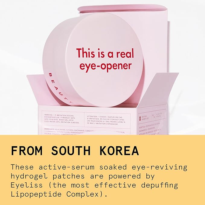 Depuffing under-eye gel pads to