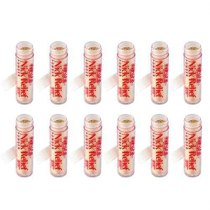 Infalab Nick Relief Styptic Powder, 12 Count