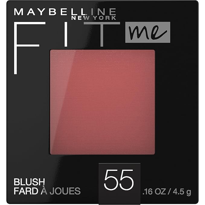 Maybelline Fit Me Powder Blush, Lightweight, Smooth, Blendable, Long-lasting All-Day Face Enhancing Makeup Color, Berry, 1 Count