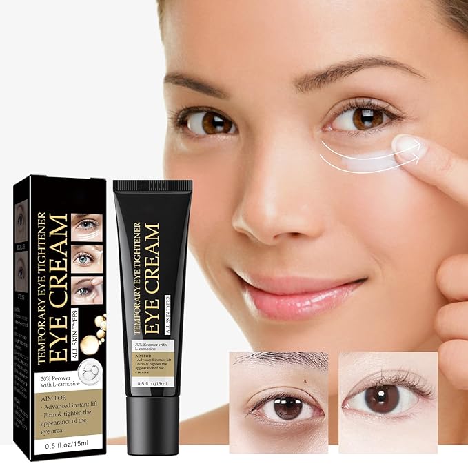 Temporary Eye Tightener Eye Cream, Instant Firmx Eye Cream Reduces Under Eye Bags and Wrinkles, Dark Circles Anti Aging Fine Lines, Firm Skin Under Your Eyes