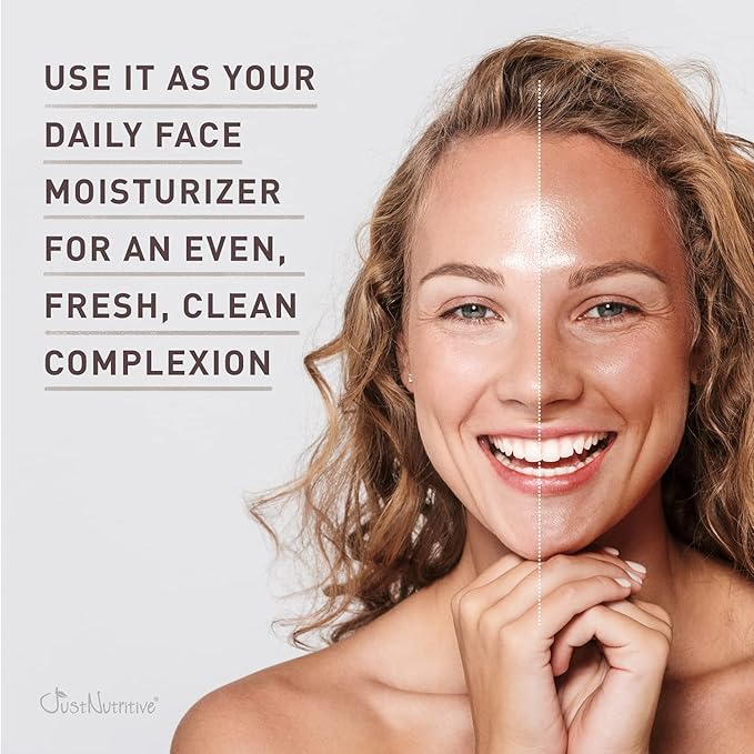 Sunless Tanning Daily Facial Cream | Self-Tanner | Sunless Tanning Lotion | Self-Tanning Lotion | Sunkiss Glow | Just Nutritive | 4 Oz