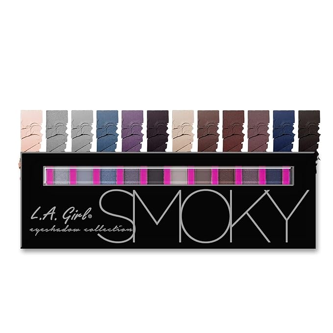 L.A. Girl Beauty Brick Eyeshadow Collection, Smoky GES332A (Pack of 2)