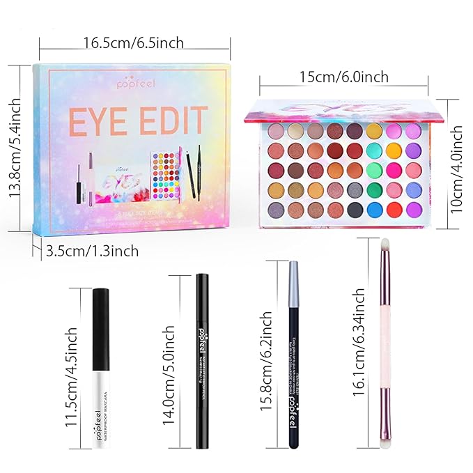 Makeup Kit for Women, All in One Makeup Gift Set for Women and Teen Girl, Full Makeup Kit with Eyeshadow Palette Mascara Eyeliner Pencil Eye Shadow Brush