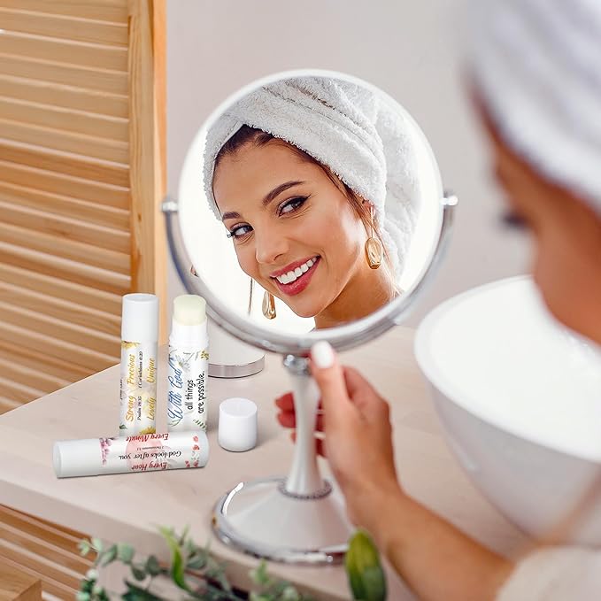 50 Pack Lip Balm Religious for Women Lip Balm with Scripture Bulk Sticks Christian Lip Balms Gifts Faith Bible Verse Scripture Inspirational Gift Party Favors Coworkers 10 Styles Floral