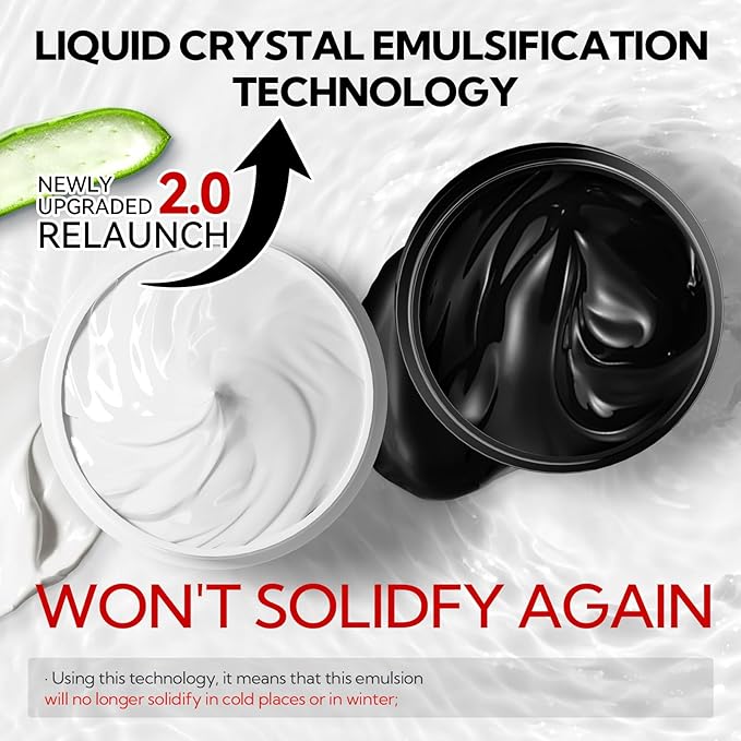 LANBENA 2 PCS Pore Strips, Nose Pore Strips 2.0 + Bamboo Charcoal Blackheads Remover Peel off Mask 3.0, Plants Pore Cleanser Purifying, added Amazonian White Clay, Oil Control