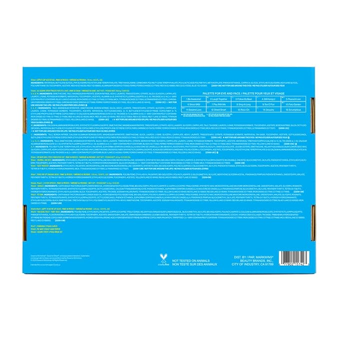 wet n wild Sesame Street Limited Edition PR Box - Makeup Set with Versatile Brushes, Vibrant Buildable & Blendable Palettes & Lip Glosses for Unique Looks, Cruelty-Free & Vegan