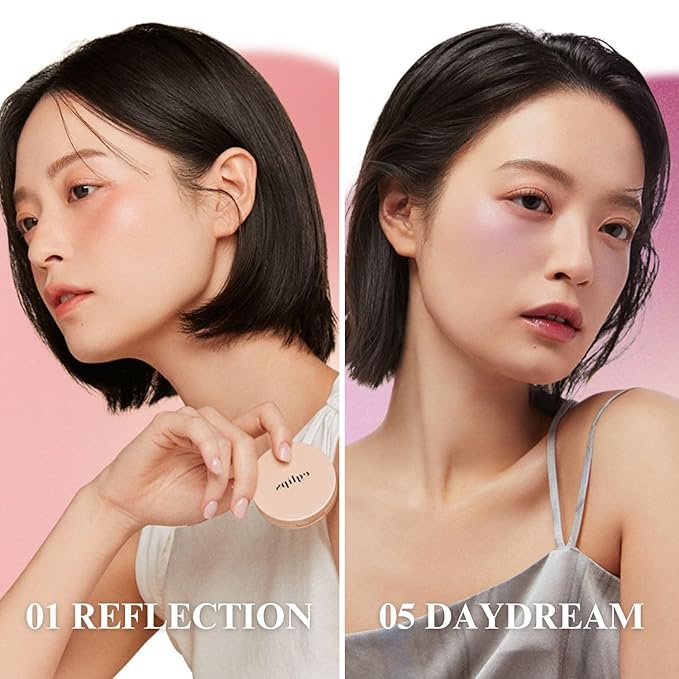 EGLIPS All Over Blusher - Multi-Use Cream Jelly Blush for Eyes & Cheeks Buildable and Blendable Texture with Shimmery Pearls Natural Korean Face Makeup (04 DELIGHT, 0.18 oz)