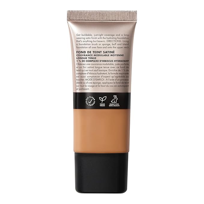 e.l.f. Soft Glam Foundation, Medium Coverage, Long-Lasting & Tan Cool