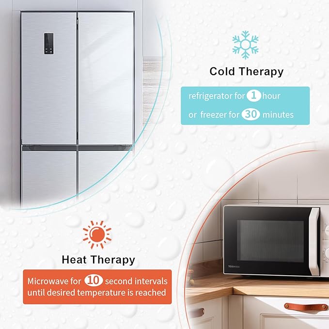 Cooling Eye Mask Gel Eye Mask, Reusable Hot Cold Therapy cold eye mask for Post Surgery, Puffiness, Dark Circles, Eye Bags, Dry Eyes, Migraines with Soft Plush Backing (Leaves)