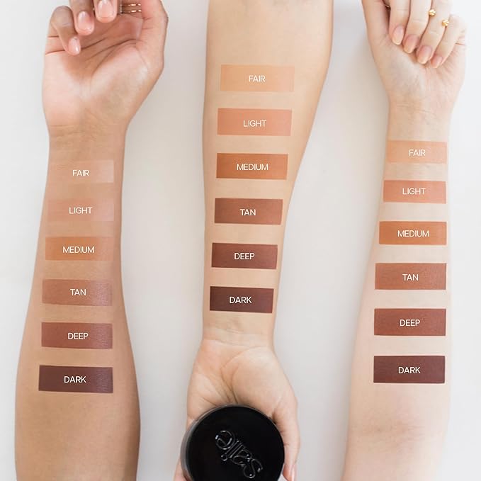 Saie Sun Melt Cream Bronzer - Buildable Balm Face Bronzer for Effortless Sculpting - Cream Contour Enriched with Vitamin C, Nourishing Skincare Ingredients & a Natural Finish - Light Bronze (1 oz)