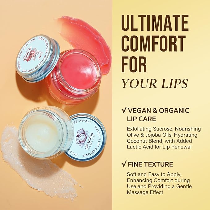 Coconut Lip Scrub - Gentle Exfoliation Polish