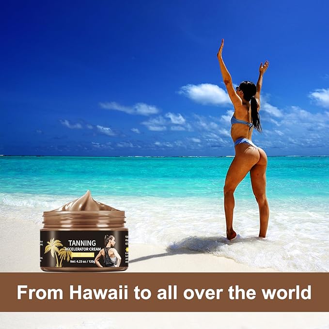 Tanning Accelerator Cream Tan Lotion, Tanning Gel Shine Brown Tanning Cream Natural Brown Tanning Lotion Effective in Sunbeds & Outdoor Sun Luxury Intensive Tanning Cream Tanning Accelerator Outdoor