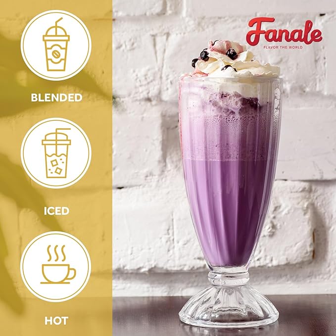 Fanale Premium Ube Taro Bubble Tea Flavoring Powder | Purple Sweet Potato Powder | Perfect for Baking, Smoothies, Desserts and Drinks | Instant Flavoring Powder for Boba Milk Tea | PWD010-B-USA