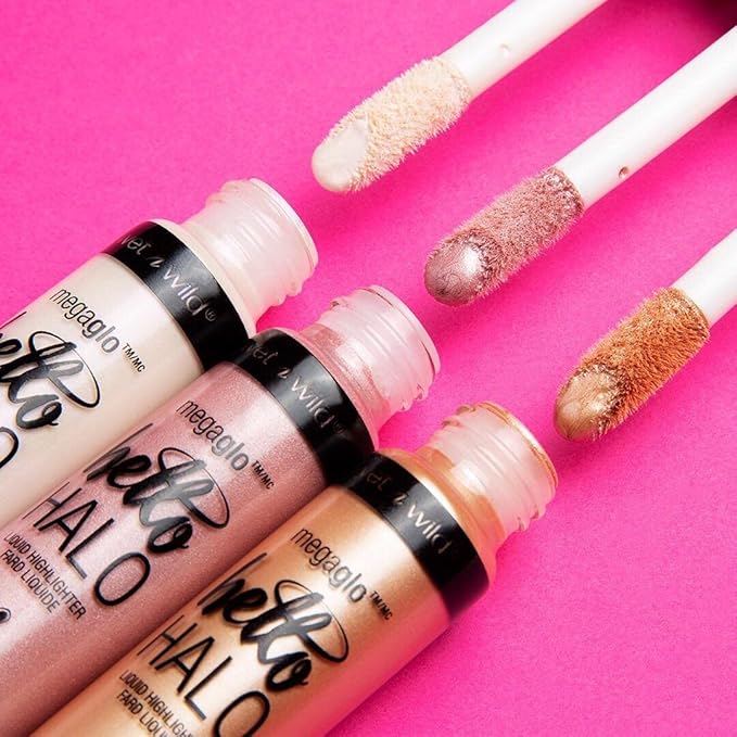 wet n wild MegaGlo Hello Halo Liquid Highlighter Glow Halographic