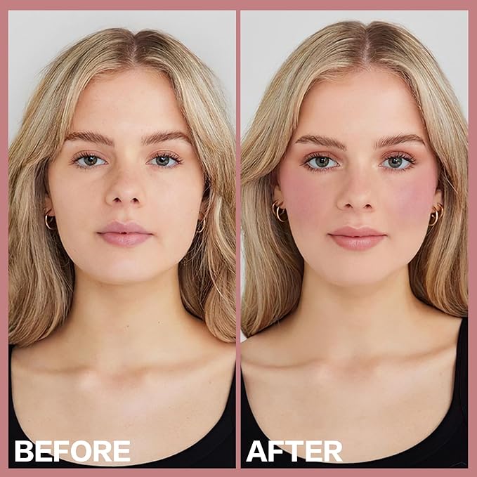 2Pcs Cream Blush Makeup Stick,Monochromatic Multi-Stick Face Blush