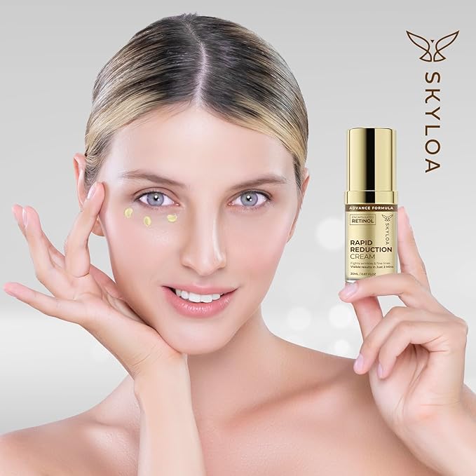 Retinol Eye Cream Anti Aging: Under Eye Cream for Dark Circles and Puffiness Bags - Retinol Eye Serum - Under Eye Serum with Caffeine and Hyaluronic Acid - Visibly Reduces Wrinkles Fine Lines(20ML)