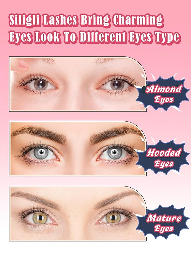 Cat Eyelashes Natural Eye Lashes 12mm False Lashes Wispy Thin Band 3D Volume Fake Eyelash C Curl Lash Pack Natural Look 7 Pair