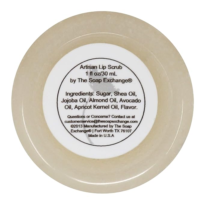 Lip Scrub - Tupelo Honey Flavor - Hand Crafted 1.5 oz / 42.5 g Natural Lip Care, Artisan Lip Treatment, Exfoliate, Hydrate, & Protect. Made in the USA.