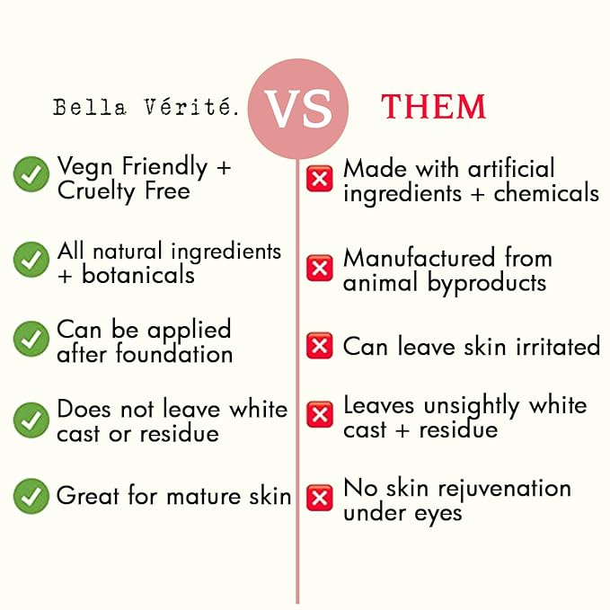 Bella Vérité. Vegan, Tri-Peptide Eye Serum for Mature Skin, Under Eyes to Smooth Fine Lines, Brighten Dark Circles and De-Puff Bags with Hyaluronic Acid, Bergamot, and Triple Peptides, 1 Fl Oz