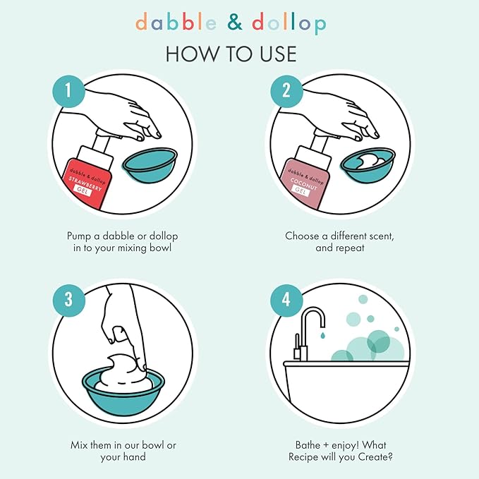 Dabble & Dollop Cherry Conditioner Refill - Detangler for Kids, All Natural Fragrances, Dermatologist Tested, Tear-Free, Non-Irritating, Hypoallergenic, pH Balanced, Leaping Bunny Certified (24oz)