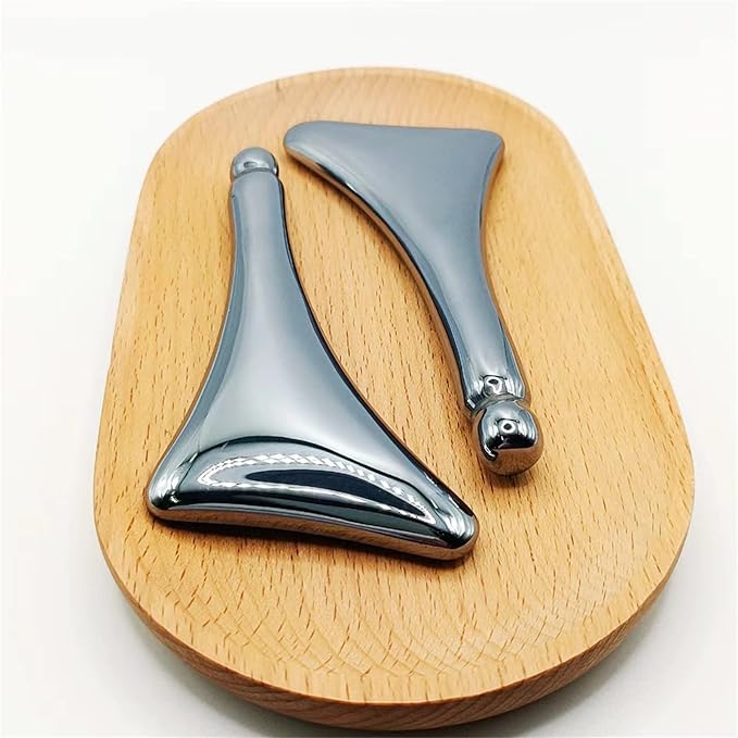 HOTACE Terahertz Acupoint Guasha Massage Pen Facial Neck Eye Massager Relax Tool Skin Care Beauty Gua Sha Scraping Board Face Slim Lift