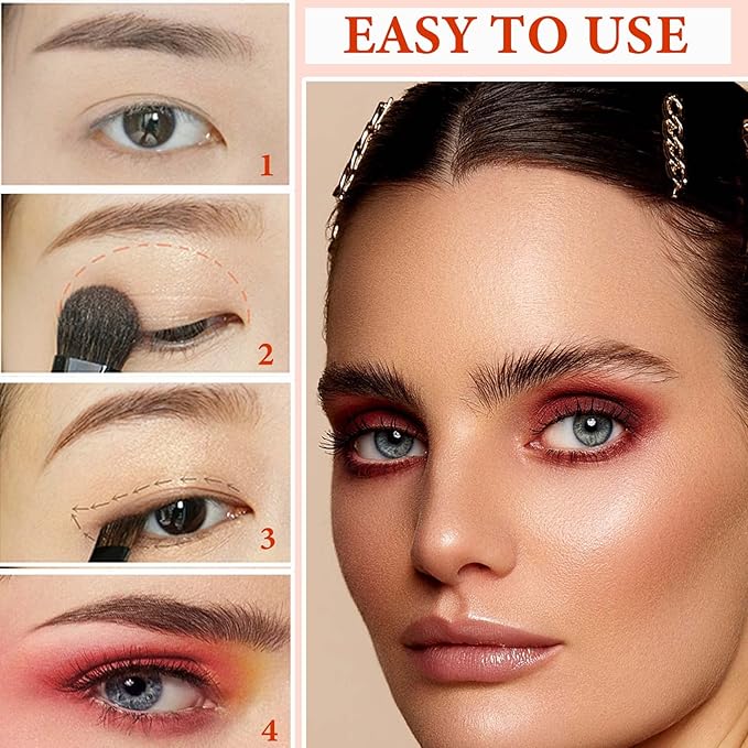 12 Color Naked Eyeshadow Palette,Matte Earth Color Eyeshadow,Natural Nude Eyeshadow Palette,Professional Waterproof and Smudge Proof Eye Shadow Palette Kit,Eye Makeup Set for Women(A)