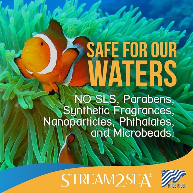 STREAM2SEA EcoStick SPF 35 Mineral Sunscreen Stick, Sweat Water Resistant Sunblock, USDA Approved Biodegradable Paraben Free Reef Safe Sunscreen Protection Against UVA UVB (EcoStick Sport) - 0.5 oz