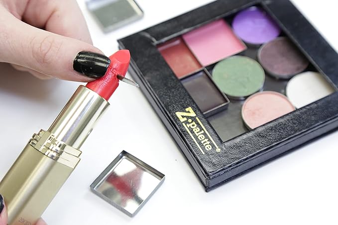 De-Potting Spatula, Dual-Ended Multicolor Steel Tool for Makeup