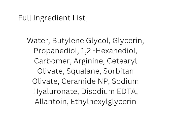 Knours. Light Weight Water Based Gel Moisturizer, Vegan Peppermint Squalane & Ceramide NP Hydrating Soothing Cooling (80ml 2.7 fl oz.)