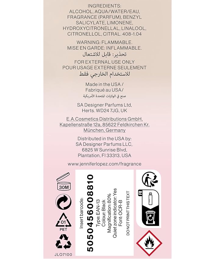 Jennifer Lopez Jlust Body Mist, 8.0 Ounce