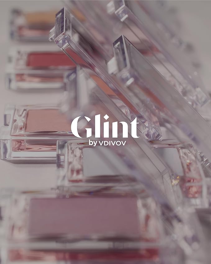 Glint Baked Blush (Tulip On, 0.08oz) - Long-Lasting, All-Day Face Blush Powder for a Natural Look. Korean Skin Care, Korean Makeup. Blendable Color for Eyes, Cheeks & Body.