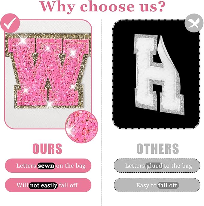 Personalized initial letter patch makeup