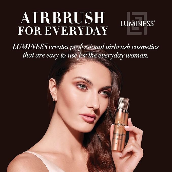 LUMINESS Dual-Sided Angled Buffing Brush - Cruelty-Free Synthetic Bristles Ideal for Foundation & Primer - Soft Fibers Gives Silky Touch on Skin & Creates Flawless Base with Perfect Finish