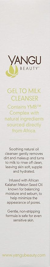 Gel to milk cleanser