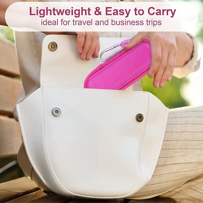 co2CREA Hard Case and Replacement Head Compatible with Finishing Touch Flawless Facial Hair Remover Electric Face Razor for Women (Pink Crystal Case + Replacement Head)