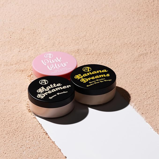 W7 Loose Face Powder Trio - 3 Piece Flawless Makeup
