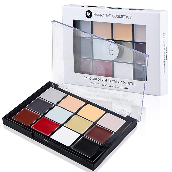 12-Color Death FX Cream Palette, Professional Quick Drying