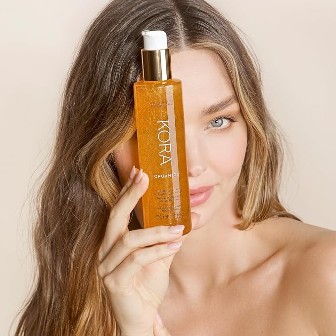 KORA Organics Turmeric Glow Foaming Cleanser| Cleanse & Nourish | Certified Organic | Cruelty Free | 5.07 oz